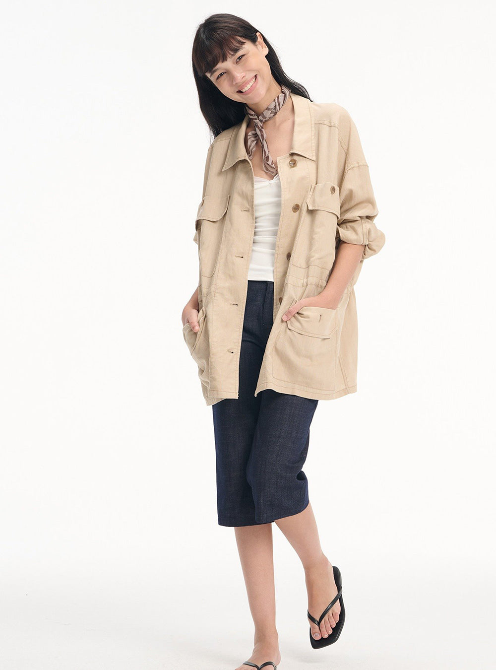 Drawstring Utility Field Jacket