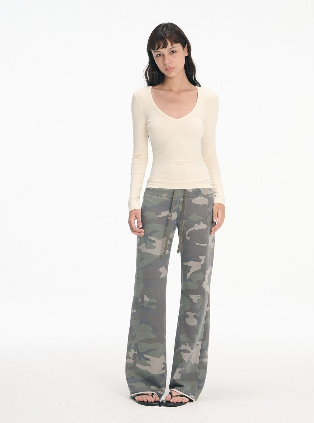 Pure V-Neck Tailored Top (3color)