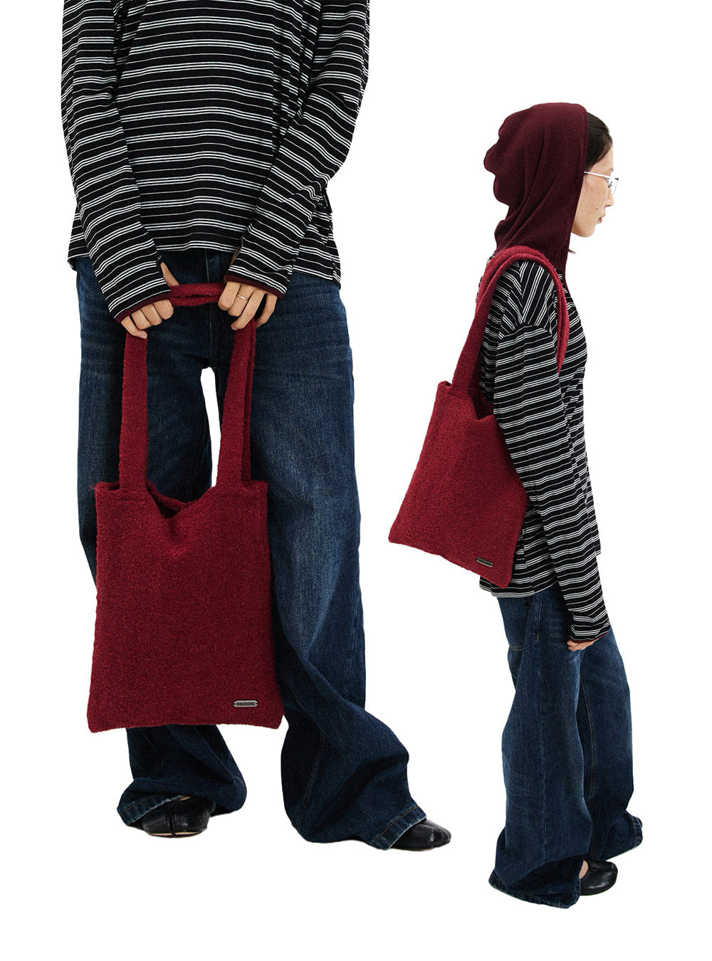 Classic Wool Shoulder Bag (4color)