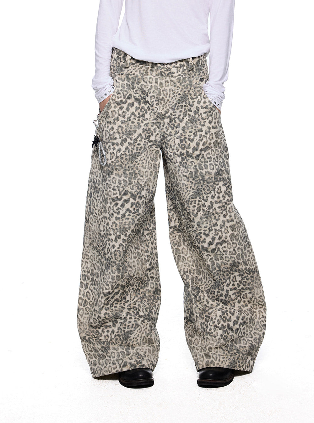 Feral Line Leopard Wide Pants