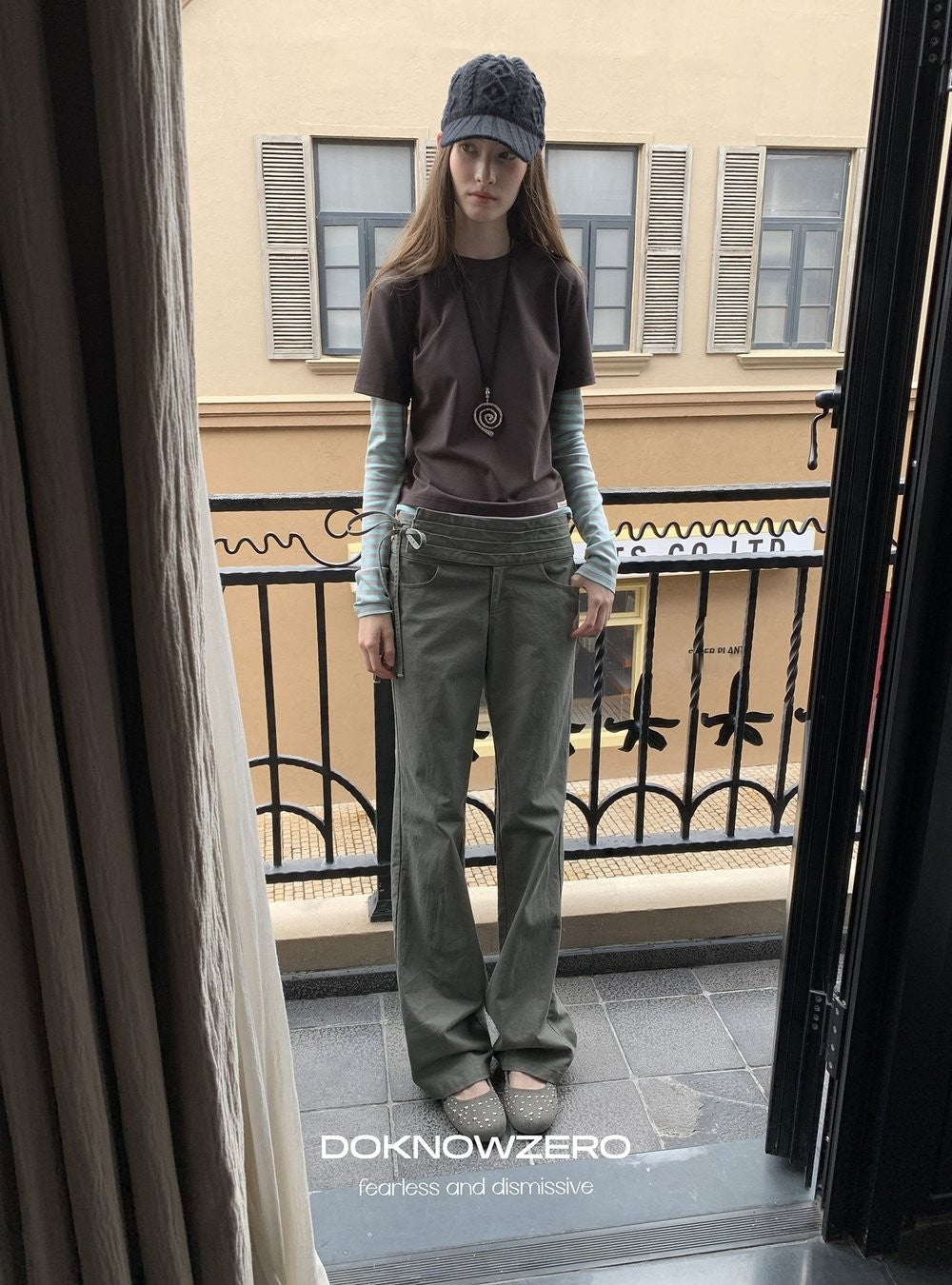 Wrapline Flare Pants (2color)