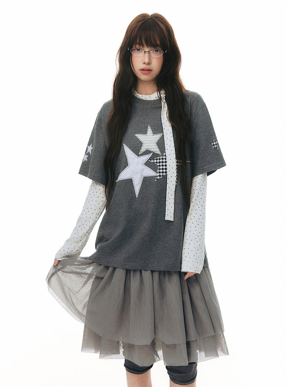 Star Patch Crush Tee (2color)