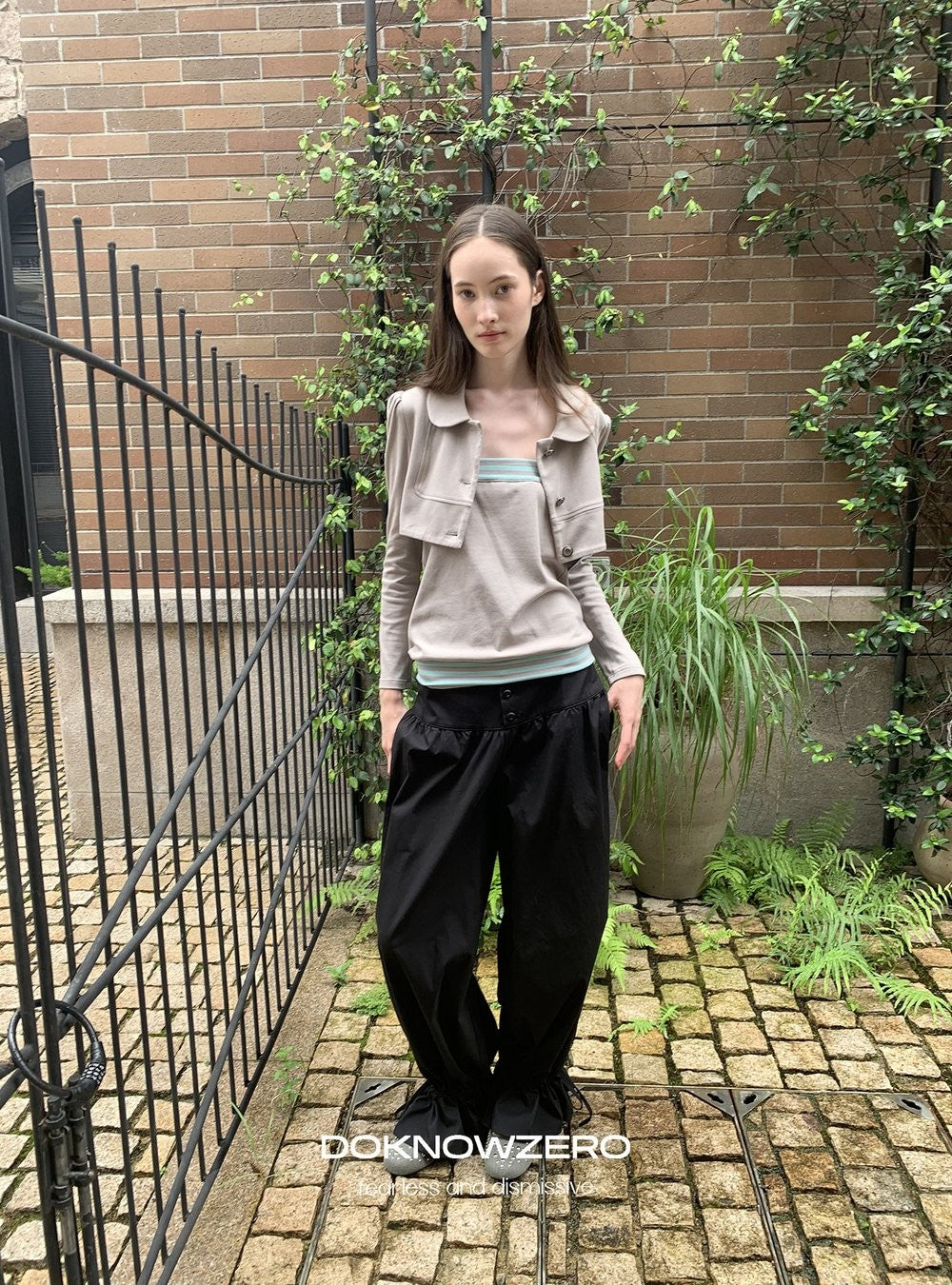 Drawstring Balloon Hem Pants