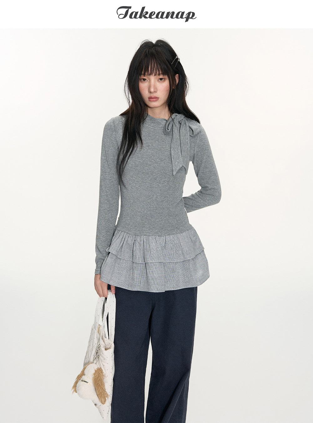 Nordic Bow Knit Cardigan