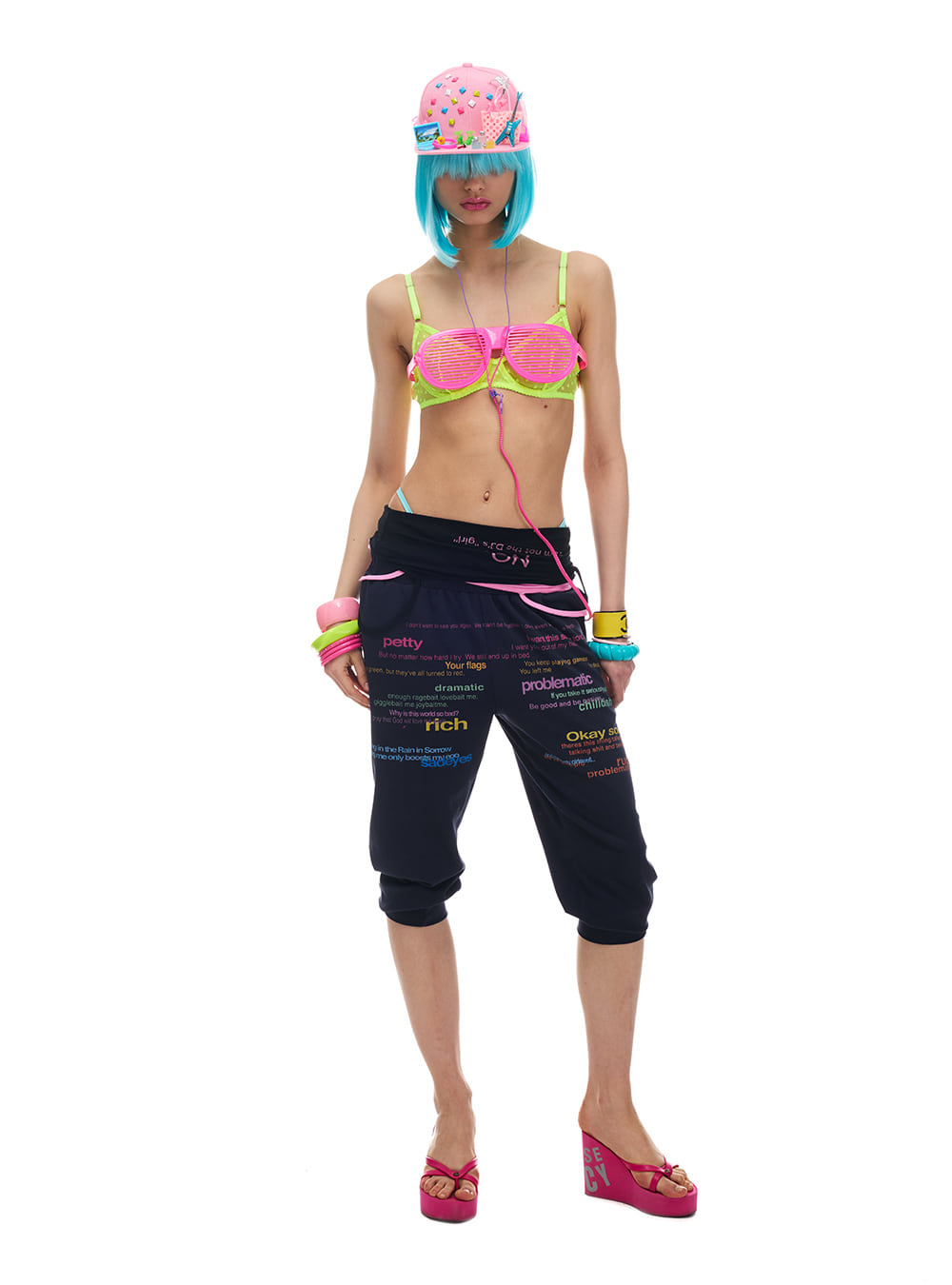 Keyword Noise Drawstring Sweat Pants