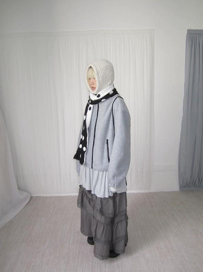 3months | NICHE DRAWSTRING PEPLUM JACKET【ID:TN00066】