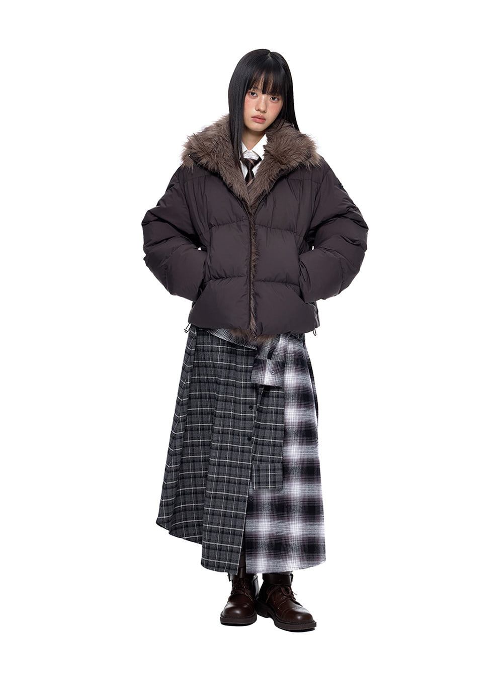 Soft Fur 90Down Puffer Jacket (2color)