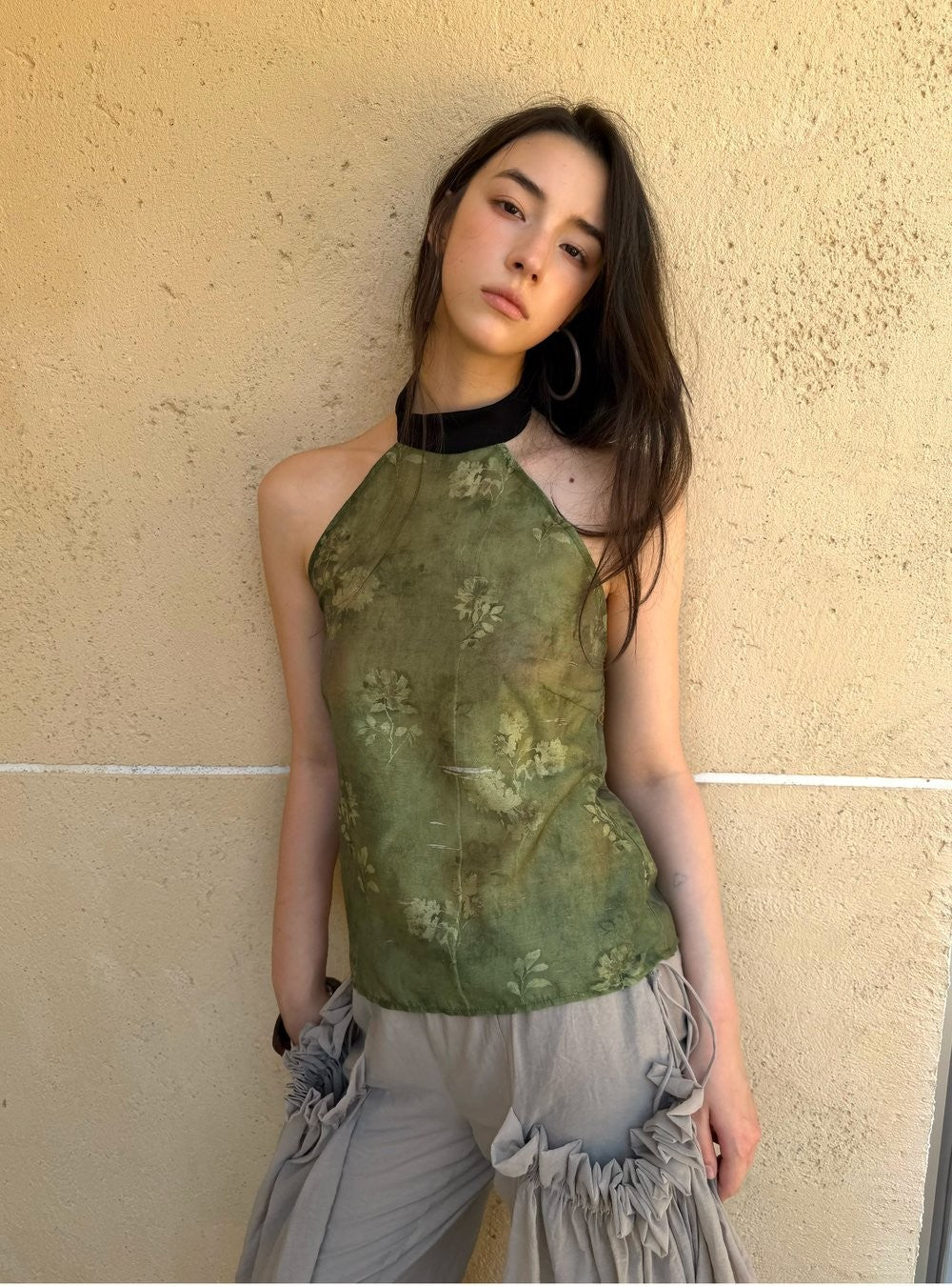 Moss Veil Halter Top