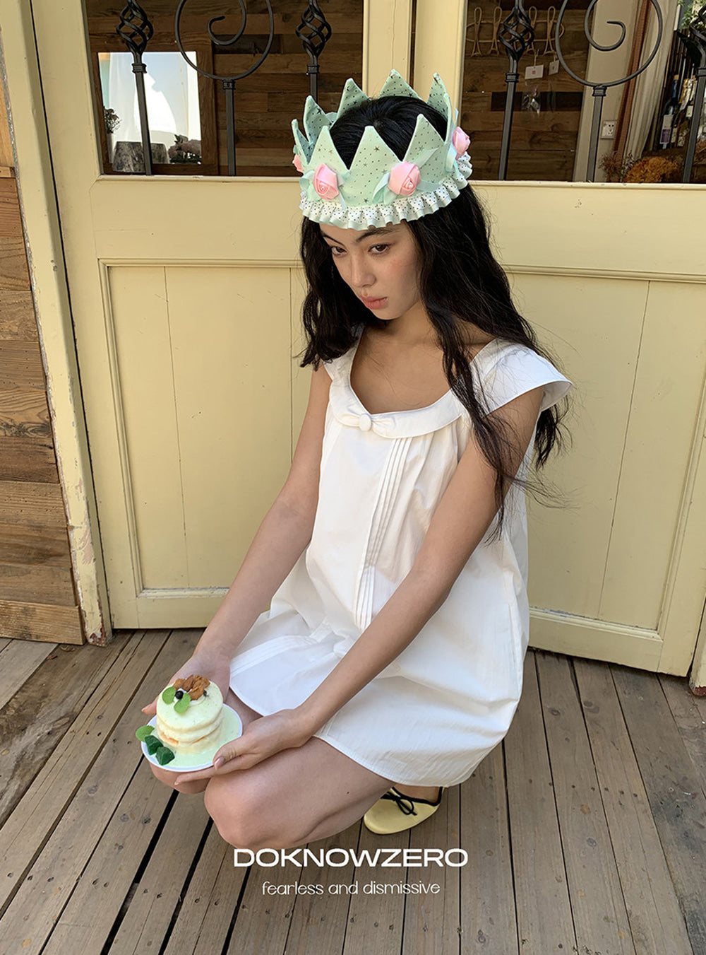 Cloud Frill Two-Piece Dress