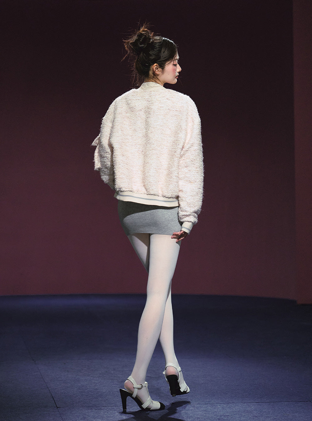 Pastel Knit Dress & Cardigan Set Up (2piece)