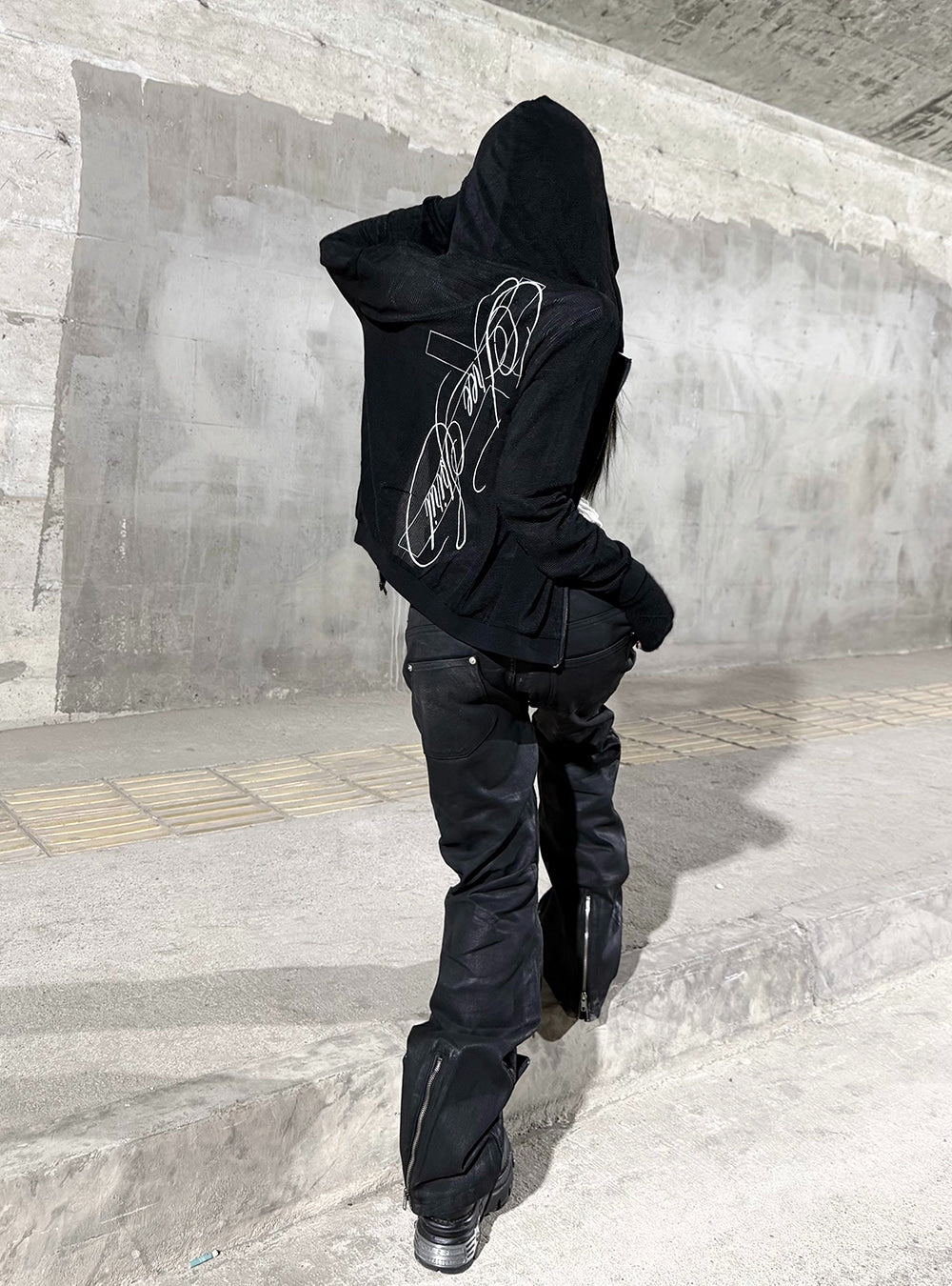 Cipher Mesh Zip Hood Jacket