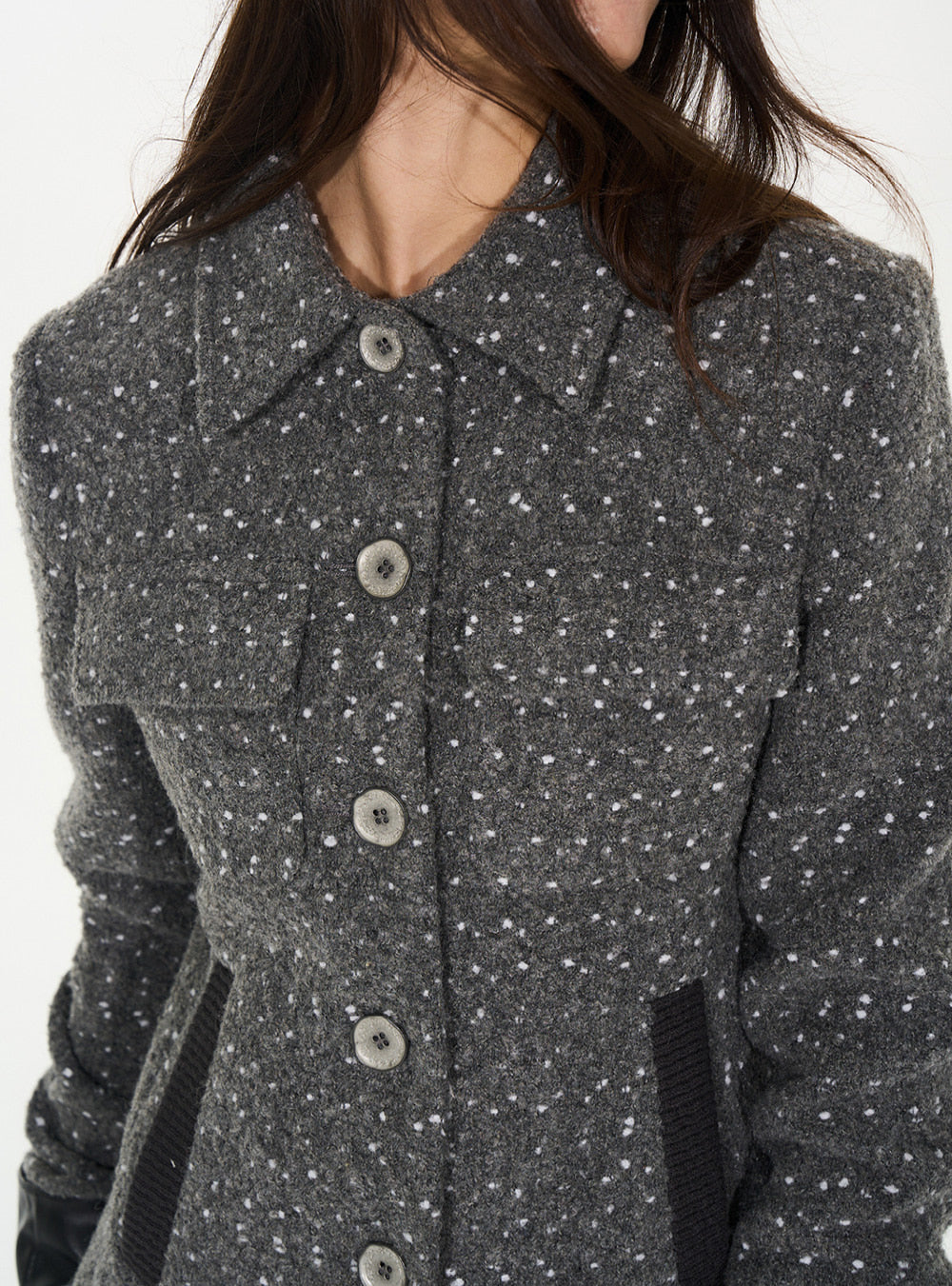 Gray Wool Wave Coat