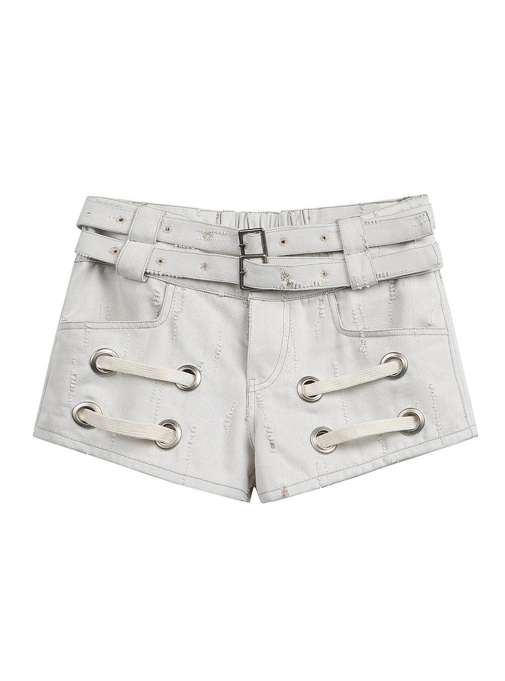 Grommet Strap Shorts (2color)
