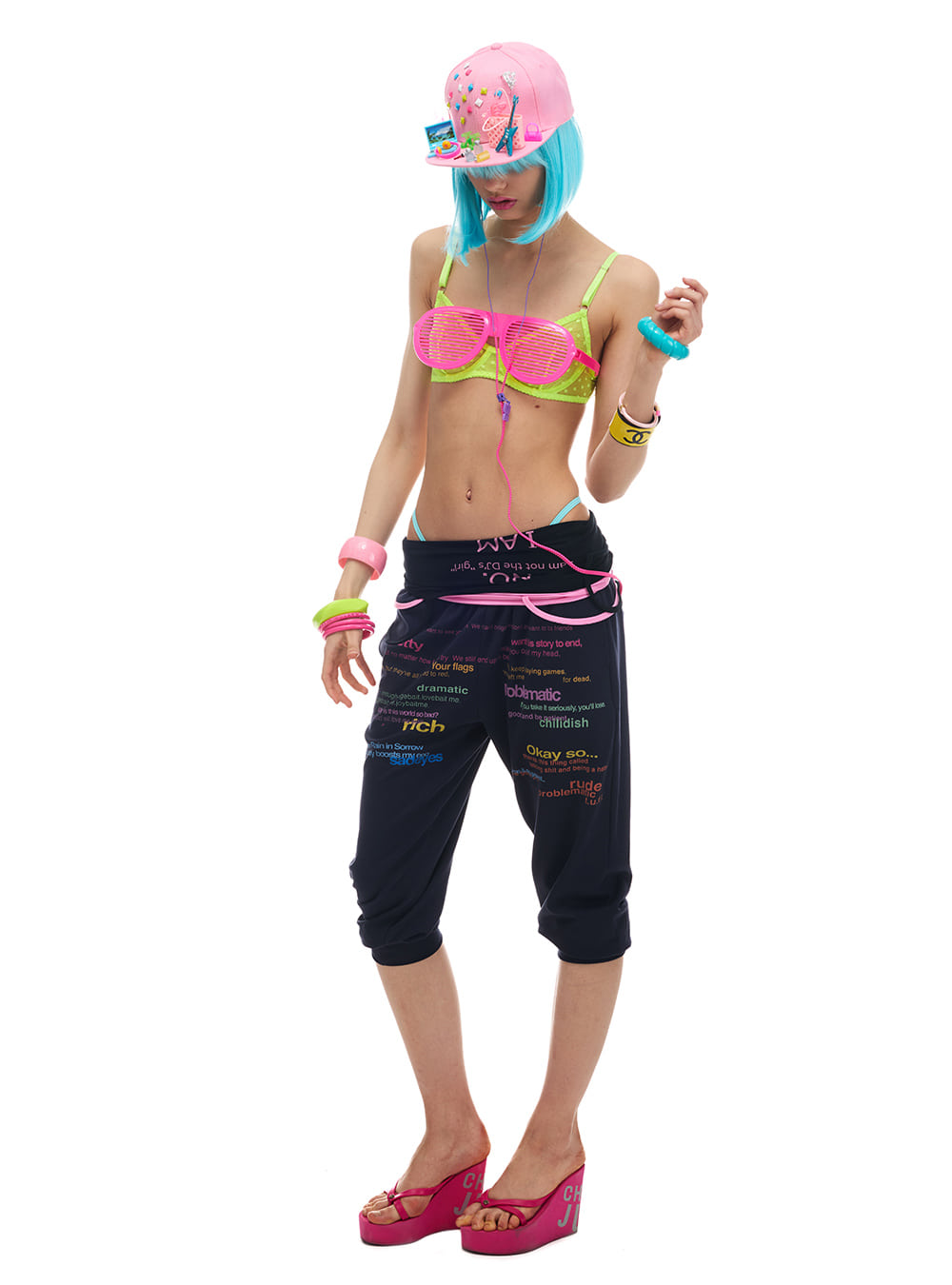 Keyword Noise Drawstring Sweat Pants