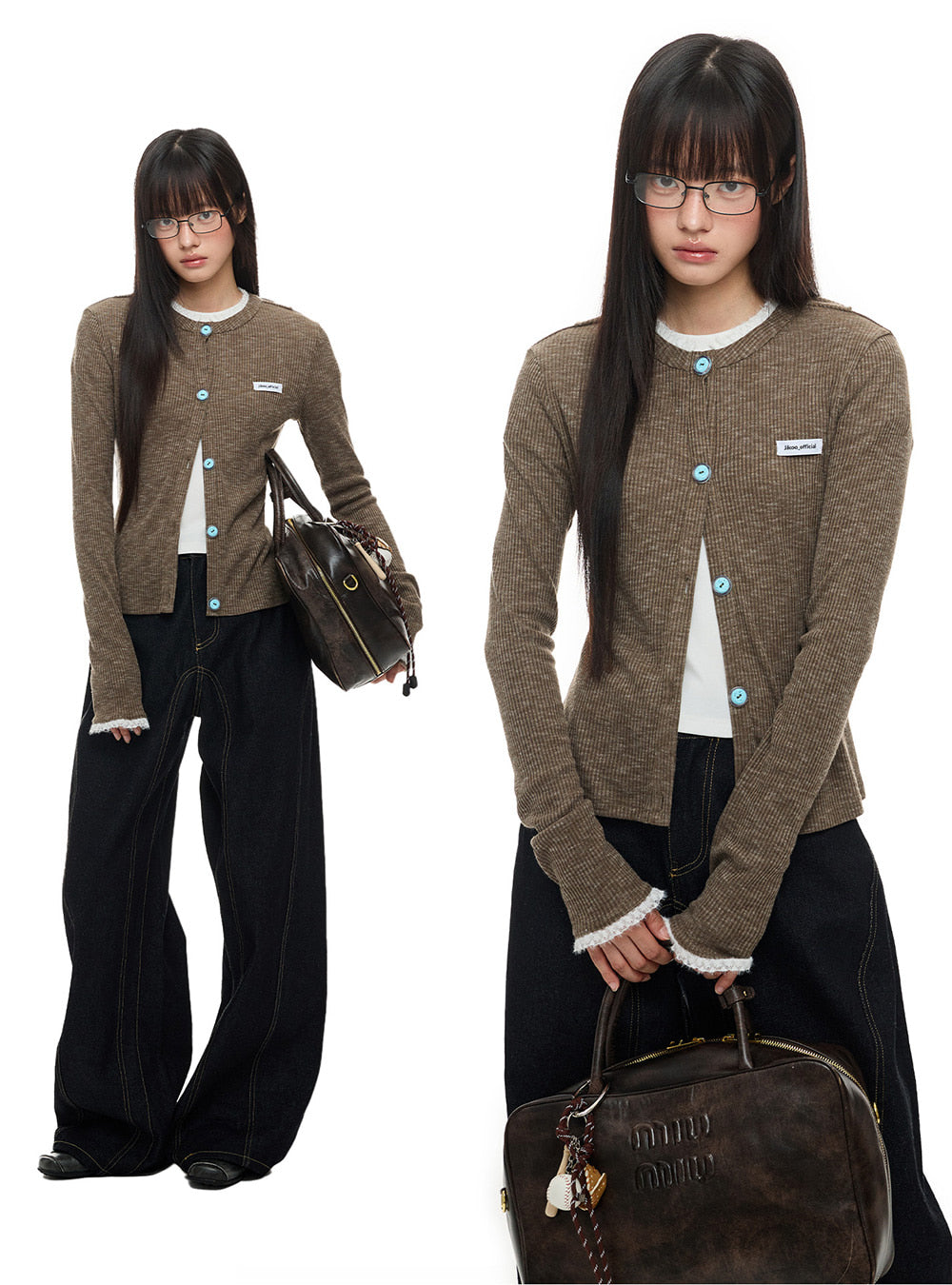 Floral Lace Trim Sheer Cardigan