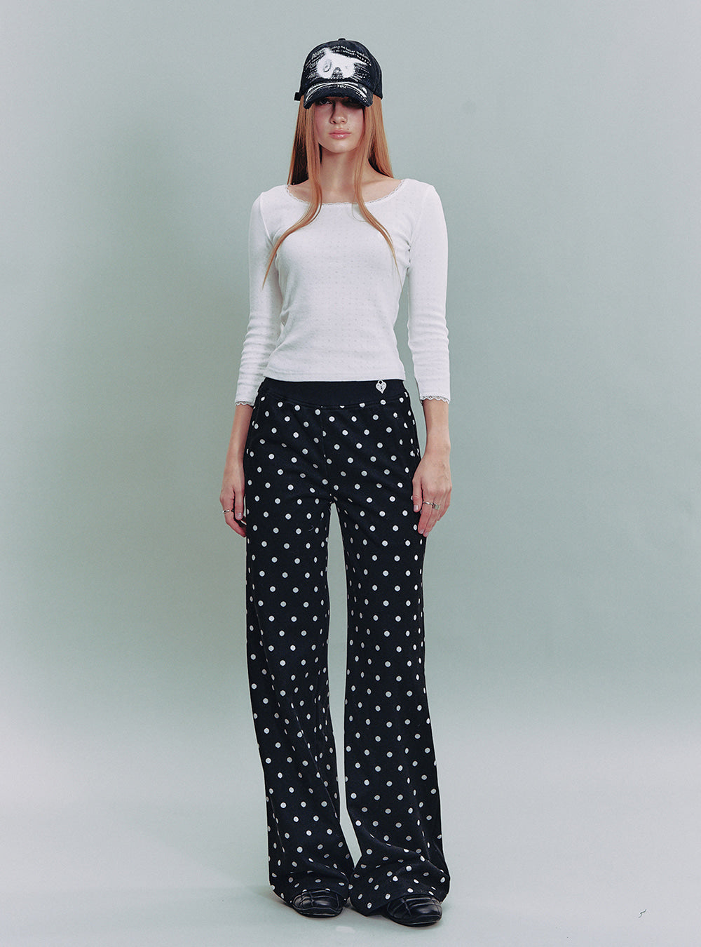 Polka Dot Set-Up (Jacket + Pants + Skirt)