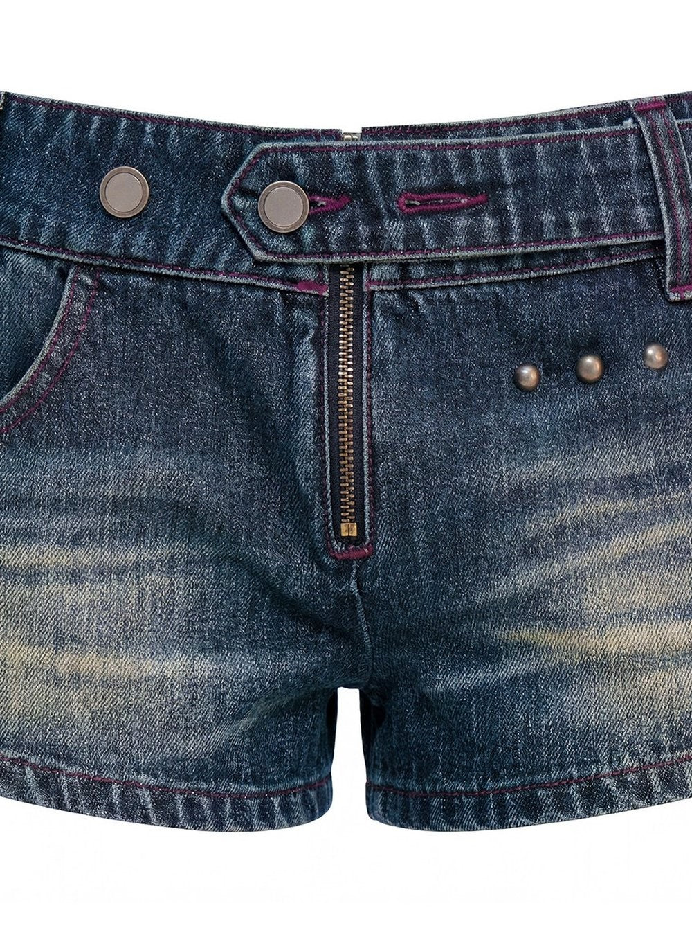 Spice Stitch Denim Shorts