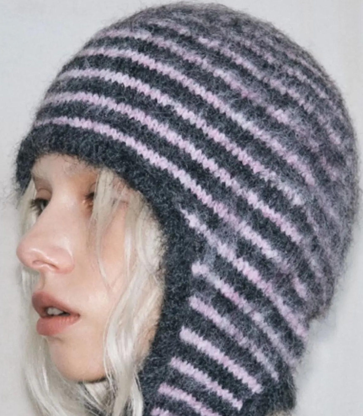TRIA SELECT |  STRIPED KNIT EARFLAP HAT【ID:TN00003】