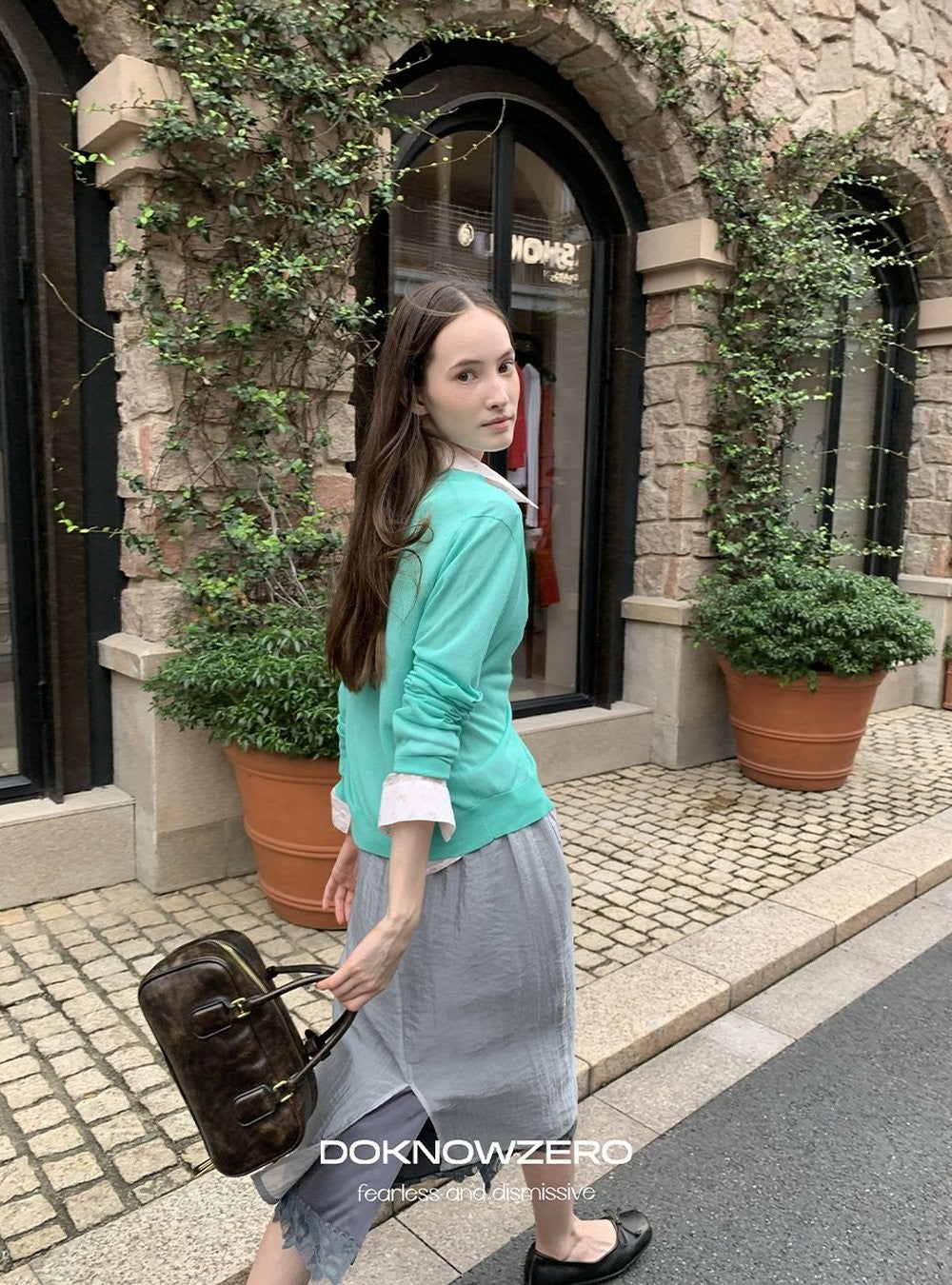 Aqua Mint Knit Cardigan
