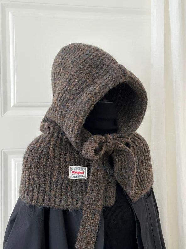 TRIA SELECT | WINTER KNIT BALACLAVA HAT【ID:TN00074】