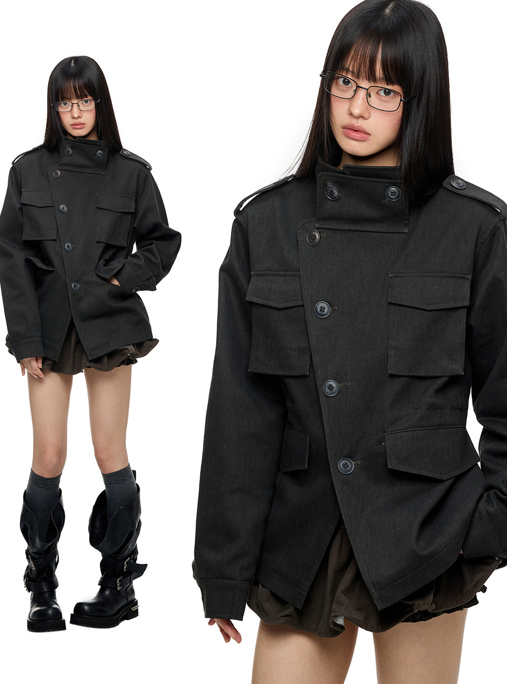 Carbon Wash Flap Work Jacket