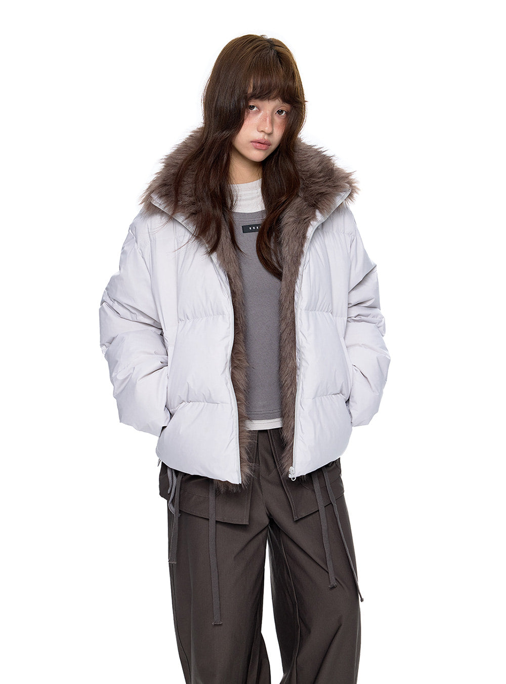 Soft Fur 90Down Puffer Jacket (2color)