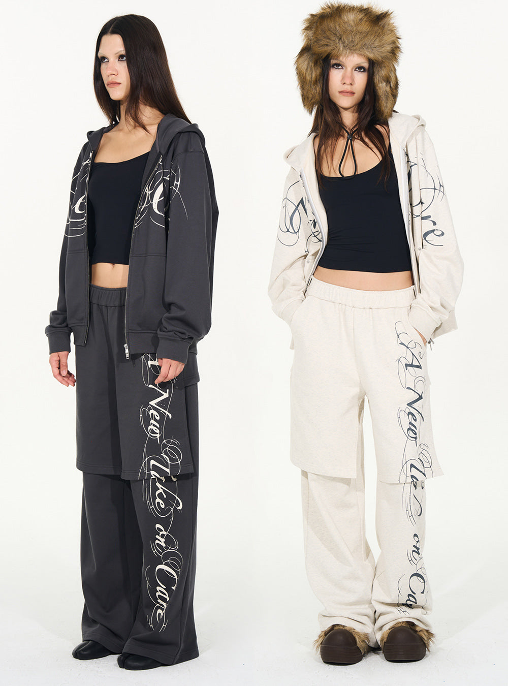 Double-Layer Combo Sweatpants (2color)