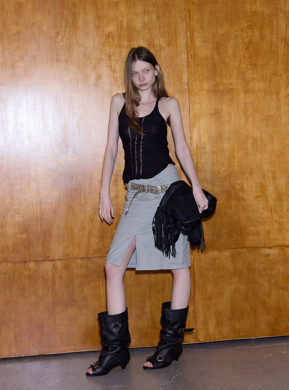 Night Buckle Midcalf Boots
