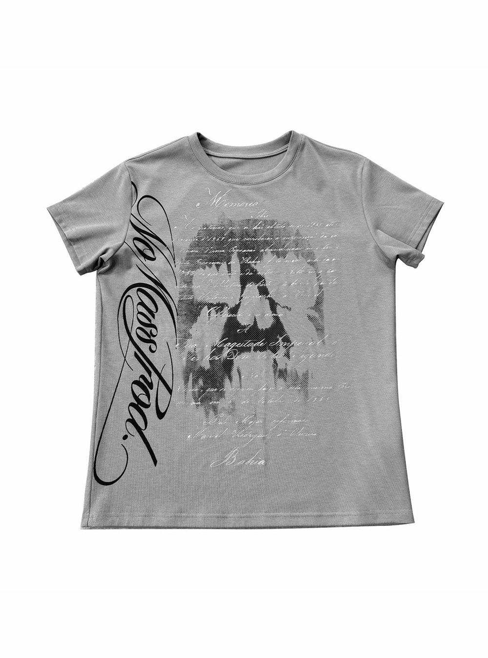 Skull Script Tailored Top
