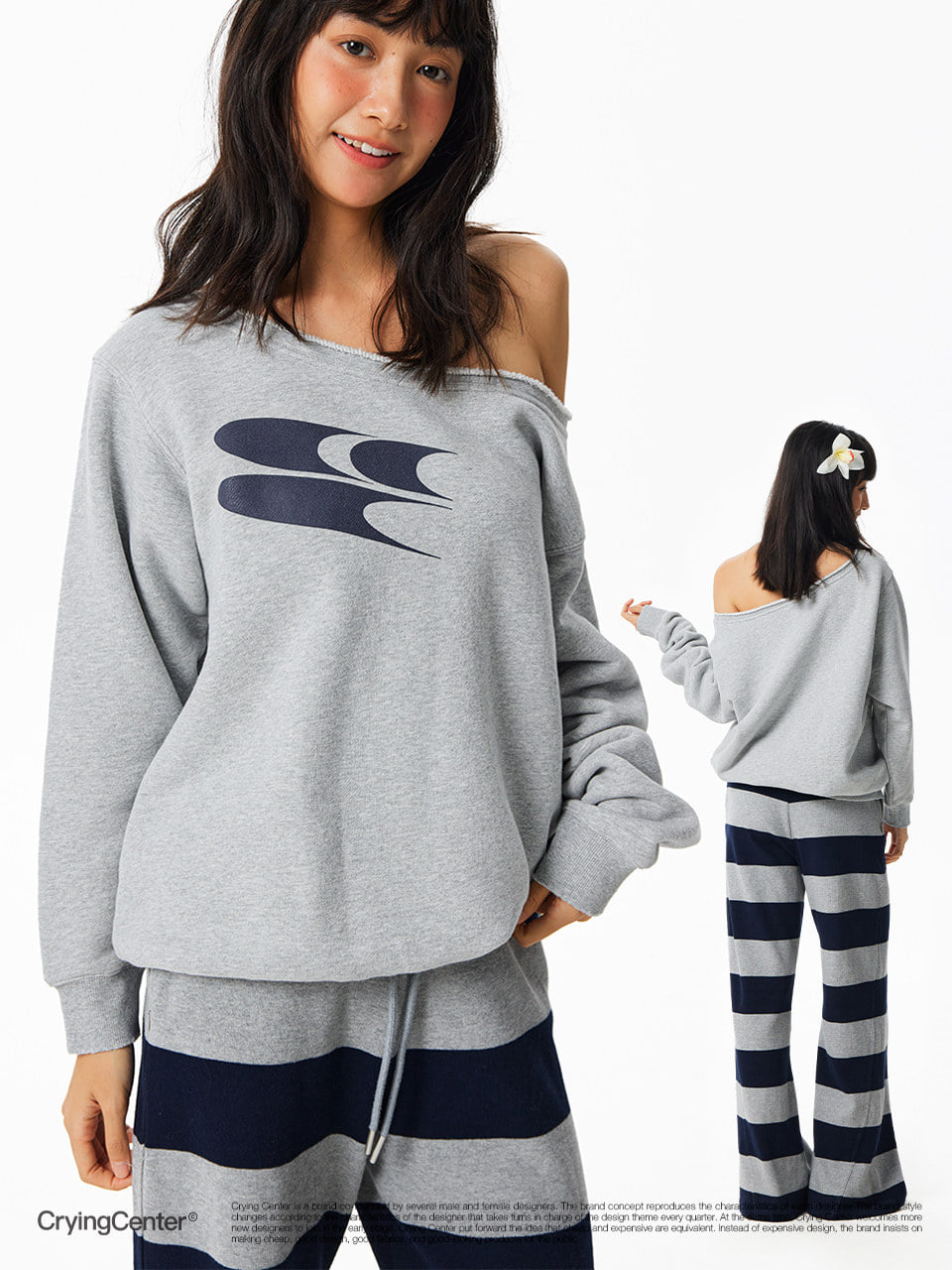 CryingCenter Soft Mellow Off-Shoulder