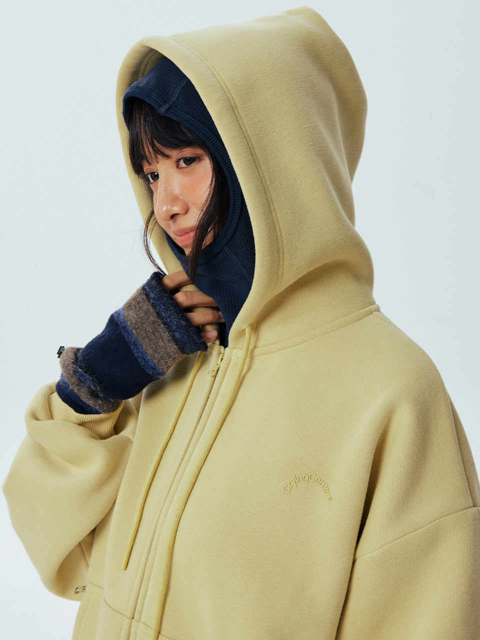 CryingCenter Essential Hooded Zip-Up