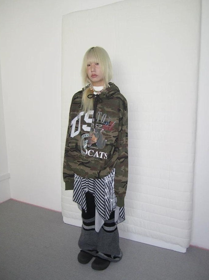 3months | CASUAL CAMOUFLAGE HOODED SWEATSHIRT【ID:TN00031】