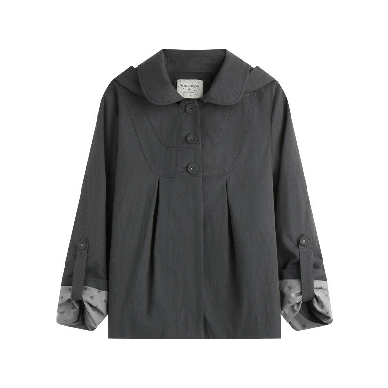 Detachable Hood Panel Jacket