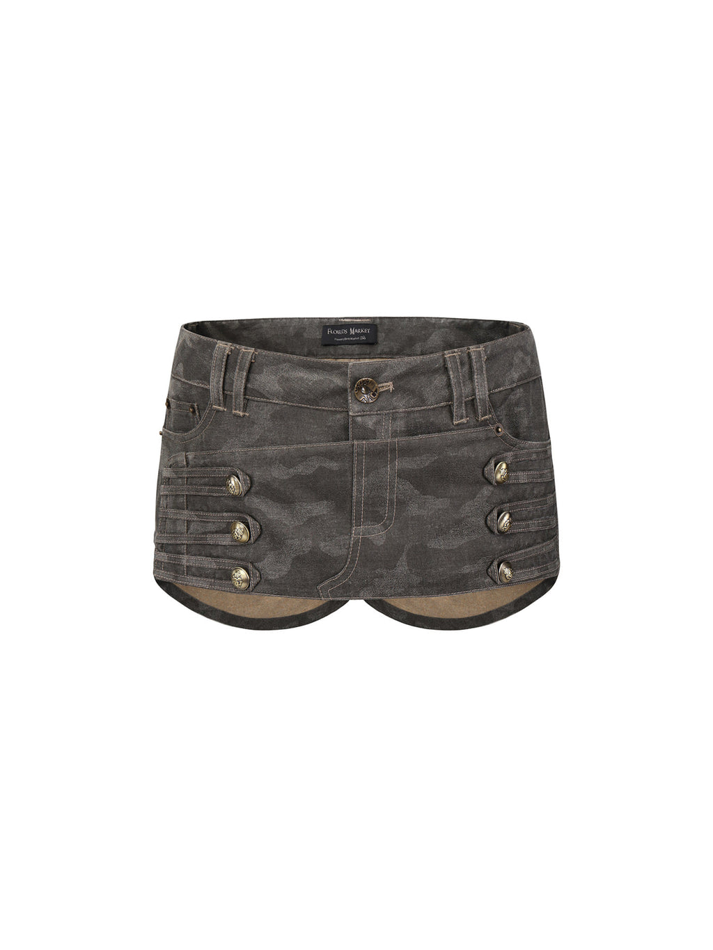 Vintage Camo Chain Micro Shorts