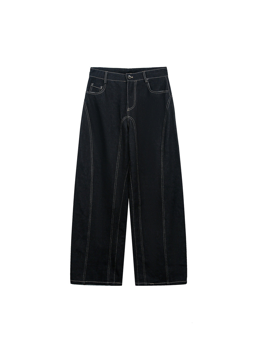 Deep Indigo Contrast Stitch Denim