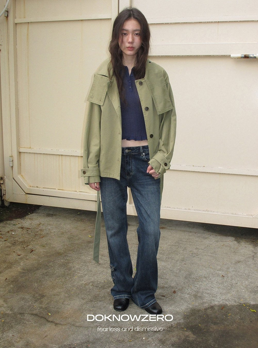 Low Waist Belted Field Jacket