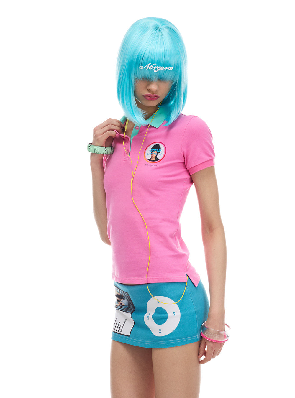 Bubblegum Aqua Polo Top