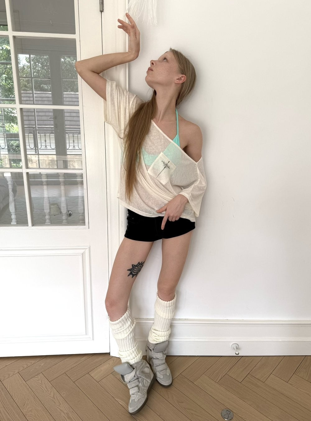 Ethereal Sheer Print Top