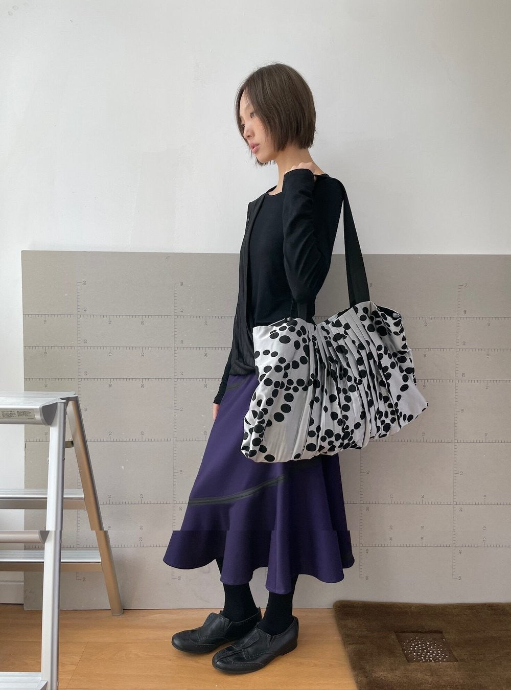 Bonded Spiral Flare Skirt