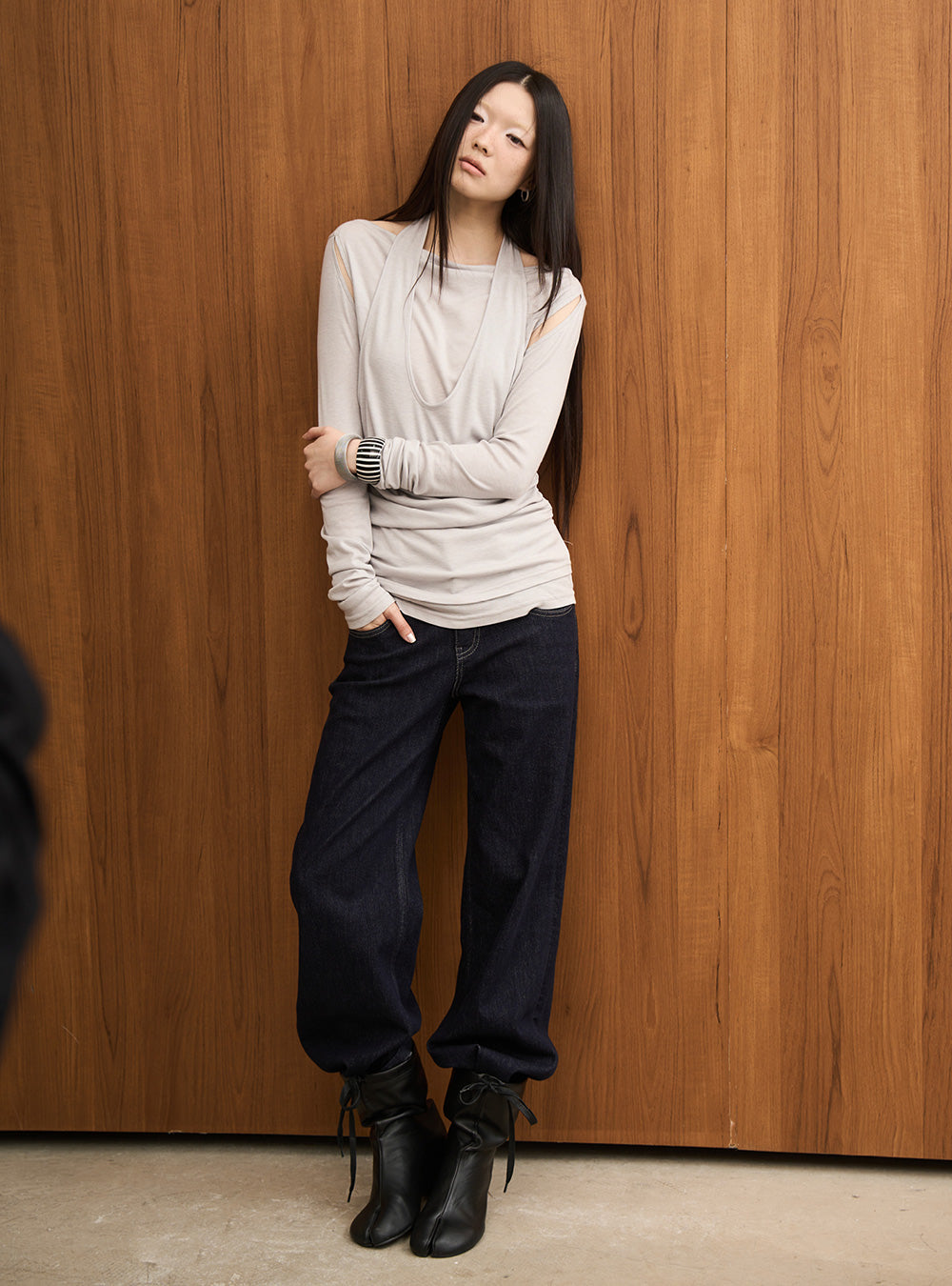Halter Neck Two-Way Long Sleeve