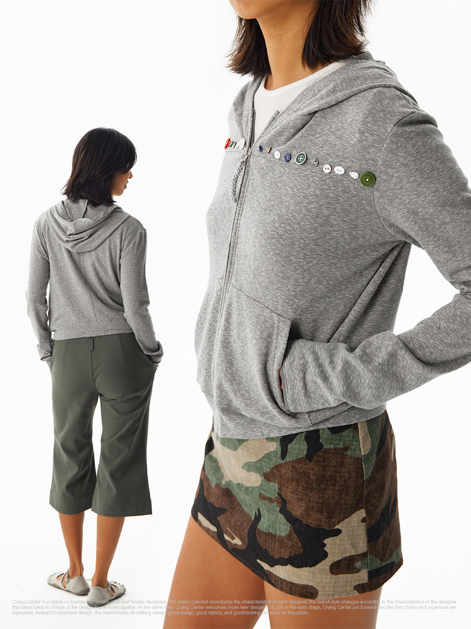 CryingCenter Floral Hoodie