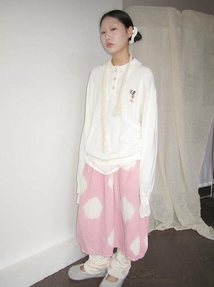 3months |  POLKA DOT PEPLUM SKIRT【ID:TN00022】