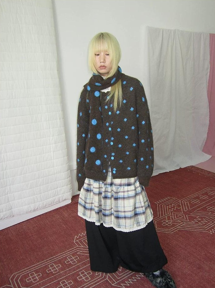 3months |  LOOSE KNITTED SWEATER JACKET【ID:TN00019】