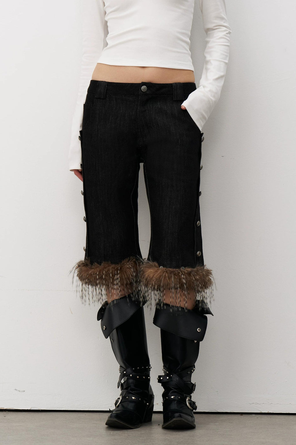 THELIGHT | LYCRA TENCEL PLUSH SHORTS【ID:TN00099】