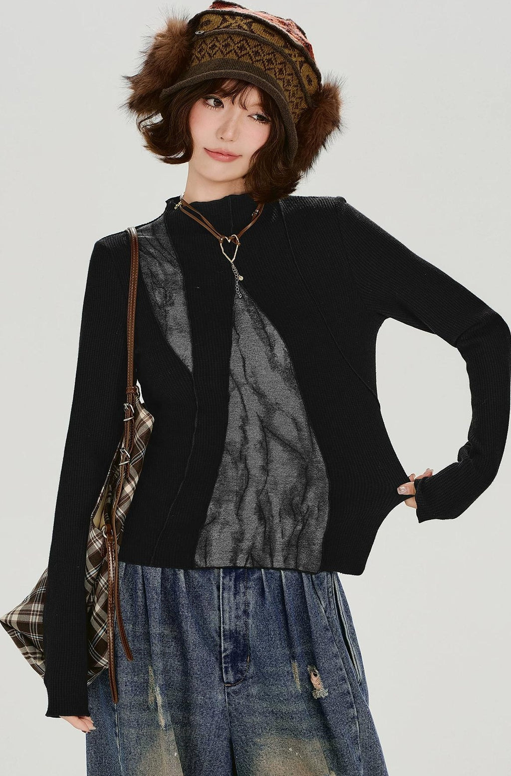 Girlyhalo |  RETRO SPICE GIRLS LONG SLEEVE TOP【ID:TN00013】