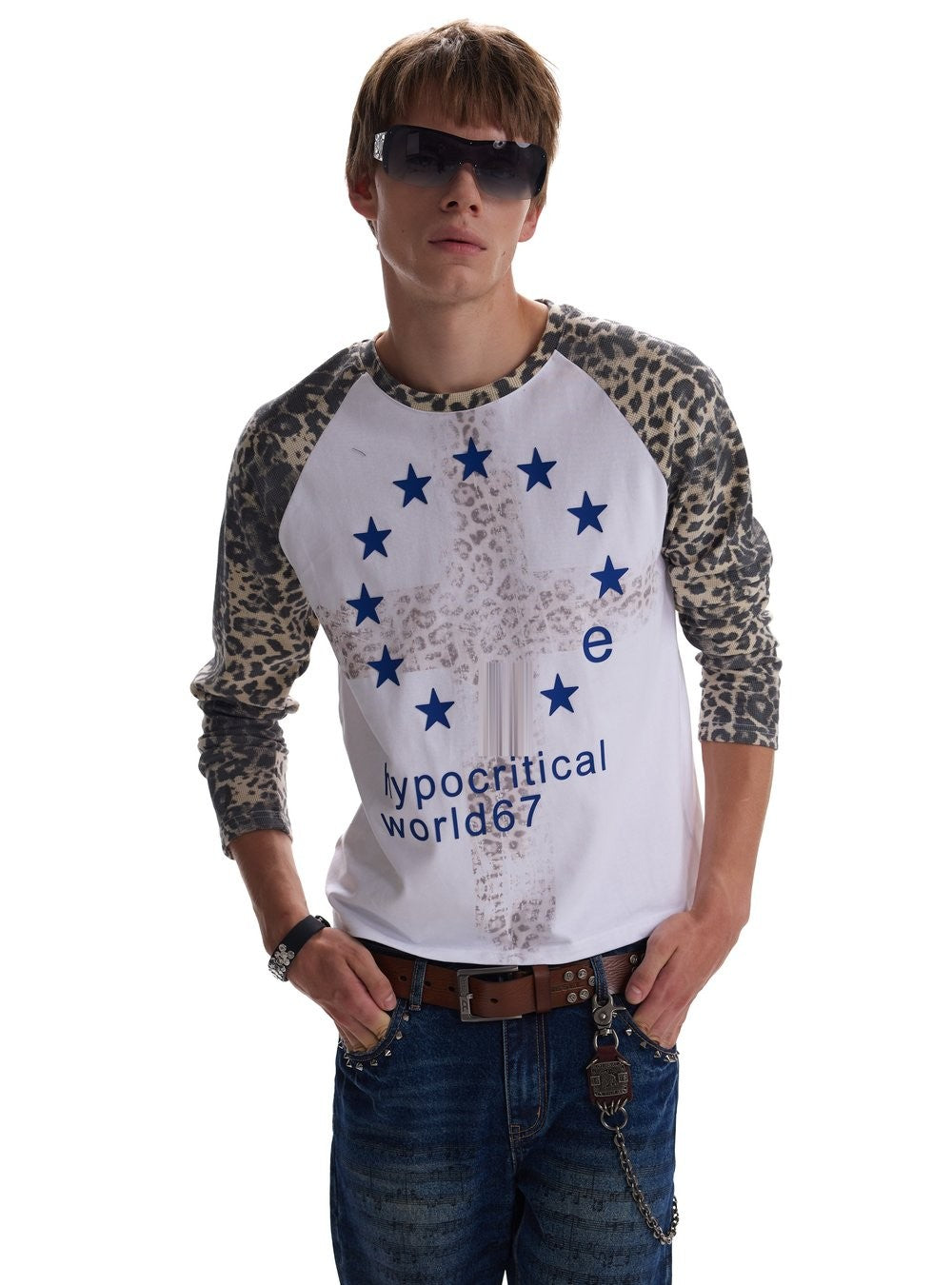 Hypocritical Leopard Raglan Top
