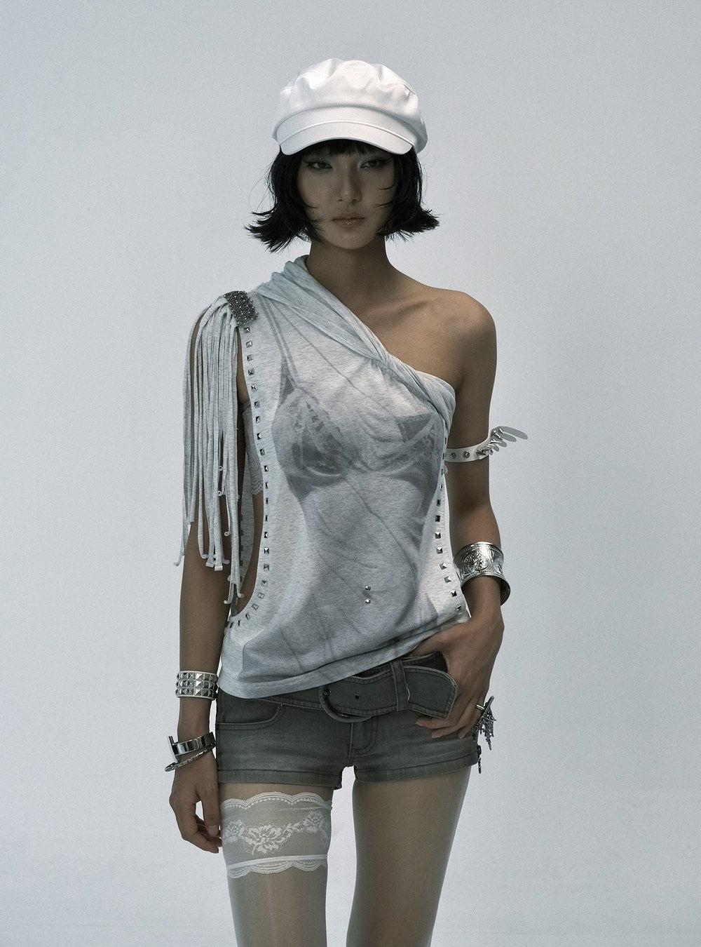 Tassel Stud Top (2color)