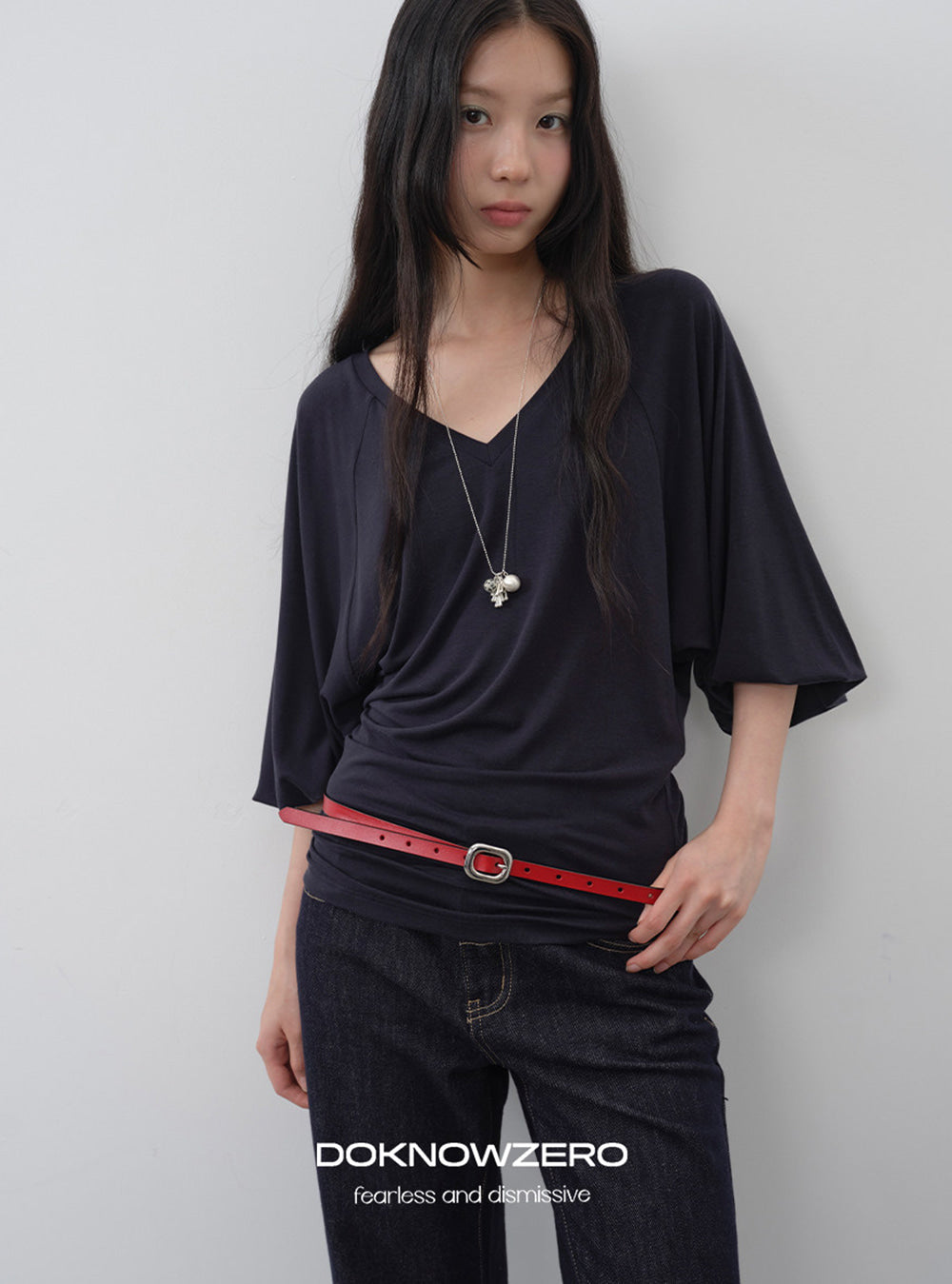 Misty Shirring Lantern Top (2color)