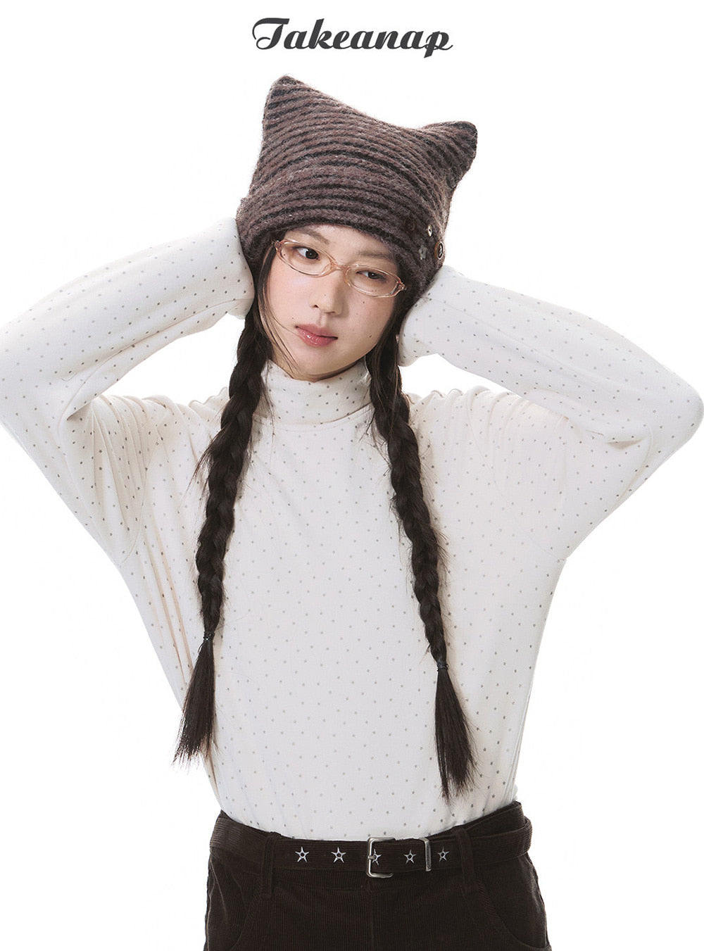 Snow Star High-Neck Top (2color)