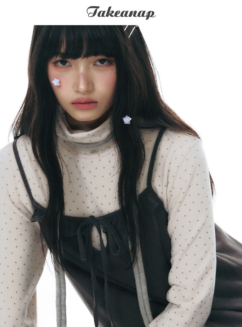 Snow Star High-Neck Top (2color)